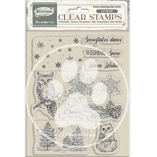 Stamperia, Acrylic Clear Stamps, The Owl's House (WTK224)