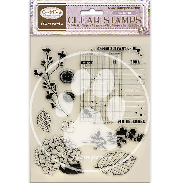 Stamperia Clear Stamps, Quiet Days by Emilia Sieradzan, Hydrangea (WTK229)
