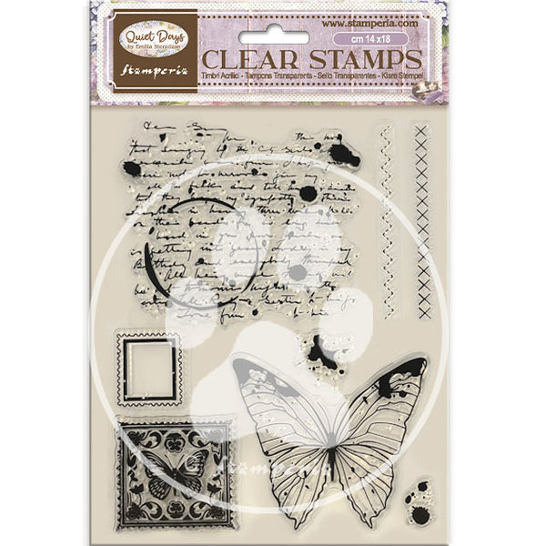 Stamperia Clear Stamps, Quiet Days by Emilia Sieradzan, Butterfly (WTK230)