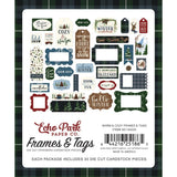 Echo Park Cardstock Ephemera 33/Pkg, Frames & Tags, Warm & Cozy