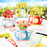 Katy Sue, Watering Can Blossoms and Blooms, Card Making Kit (300 gsm)