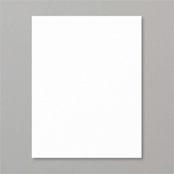 Neenah 80lb Classic Crest Cover Cardstock 8.5"X11", Solar White, Smooth