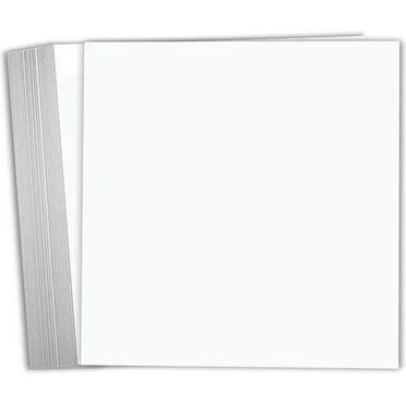 My Colors, Classic 80lb Cover Weight Cardstock, 12"X12", White