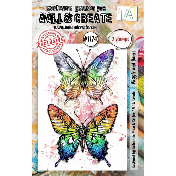 AALL & Create, #1174, Wiggle & Dance, A7 Clear Stamps, Designed by Autour De Mwa & Co.