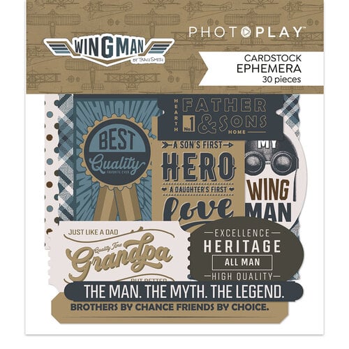 PhotoPlay, Ephemera Cardstock Die-Cuts, Wingman (#WNG5010)