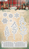 Studio Light, Jenine's Mindful Art Festive Nostalgia Cutting Die Nr. 905, Winter Trees