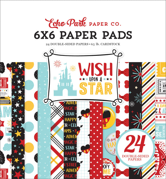 Echo Park Double-Sided Paper Pad 6"X6", Wish Upon A Star