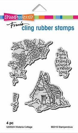 Stampendous, Cling Stamps, Wisteria Cottage