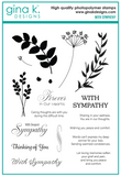 Gina K. Designs, Clear Stamps, With Sympathy