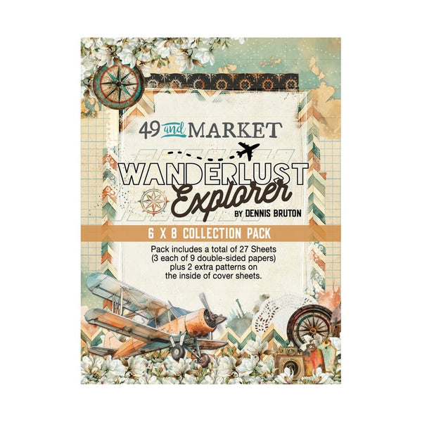 49 & Market Collection Pack 6"X8", Wanderlust Explorer