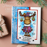 Woodware, Clear 8"x 2.6" Stamp Set, Magical Christmas Greetings