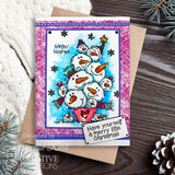 Woodware, Clear 8"x 2.6" Stamp Set, Magical Christmas Greetings