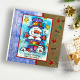 Woodware, Clear 8"x 2.6" Stamp Set, Magical Christmas Greetings