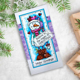 Woodware, Clear 8"x 2.6" Stamp Set, Magical Christmas Greetings