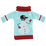 DM Uncle Bob's Knitted Wine Bottle Ugly Sweaters, Snowman