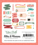 Echo Park Cardstock Ephemera 32/Pkg, Titles & Phrases, Year In Review