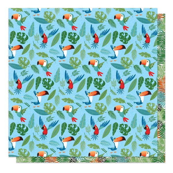 PhotoPlay, A Day At The Zoo Double-Sided Cardstock 12"X12", Polly Want A Cracker