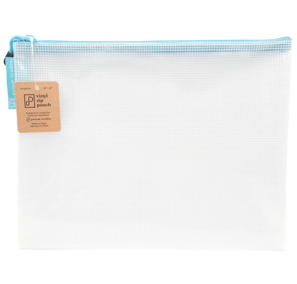 Prism Studio, Vinyl Zip Pouch, 10" x 13", Turquoise (ZP-8696)
