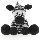 Hoooked Amigurumi DIY Kit W/Eco Barbante Yarn, Zebra Zizi - Noir