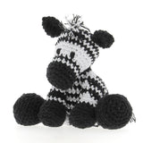 Hoooked Amigurumi DIY Kit W/Eco Barbante Yarn, Zebra Zizi - Noir