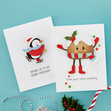 Spellbinders Etched Dies from the Dancin' Christmas Collection, Dancin' Figgy Pudding (S4-1315)