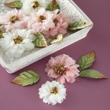 Prima Marketing, Buttons & Keepsakes by Frank Garcia, Sheer Beauties Dimensional Flowers (684761)