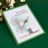 Spellbinders, House Mouse Cling Rubber Stamp, Sending Peace (RSC-076)