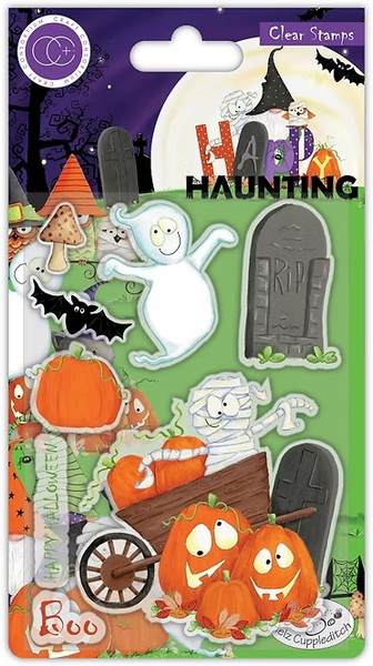 Craft Consortium Stamp Set, Happy Haunting, Pumpkins (CCSTMP051)