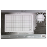 Tim Holtz, Travel Glass Studio Mat, White with Protective Carry Sleeve (2634EUS)