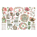 Stamperia, Adhesive Ephemera, House Of Roses (DFLCT62)