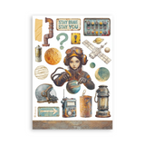 Stamperia, A5 Washi Pad 8/Pkg, A new Beginning (SBW31)