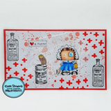 AALL & Create, #959, Florence Nightingale, A7 Photopolymer Clear Stamp Set, Designed by Janet Klein