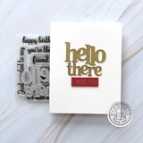 Hero Arts, Clear Stamps & Dies Bundle, Hello There (DC284)
