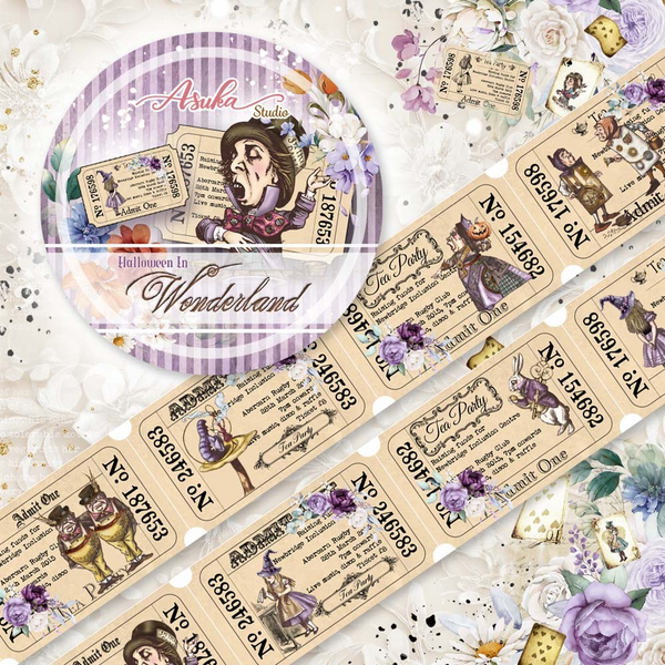 Memory Place, Halloween In Wonderland Collection, Washi Tape 2 (MP-61760)