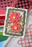 Sizzix, Clear Stamps Set 16PK w/7PK Framelits, Poinsettia Trio by 49 and Market (667015)