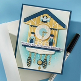 Spellbinders BetterPress Plate & Die Set, Cuckoo Cottage, Cuckoo Cottage Sentiments (BP-317)