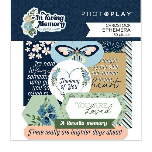 PhotoPlay, In Loving Memory, Ephemera Cardstock Die-Cuts (INO4390)