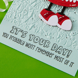 Spellbinders Clear Stamp Set, Birthday Laughs Sentiments (STP-264)