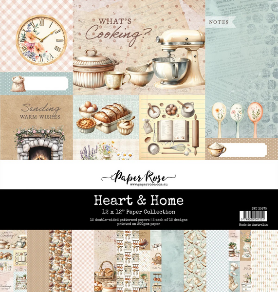 Paper Rose, 12X12 Paper Collection, Heart & Home (35875)