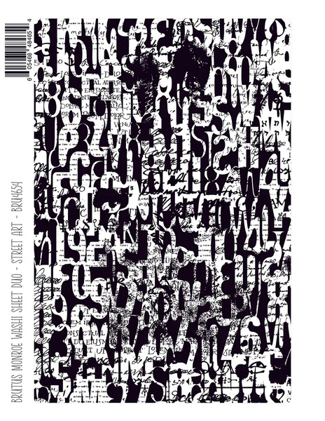 Brutus Monroe, Foilable Washi Sheet Duo,  Street Art (BRU4654)