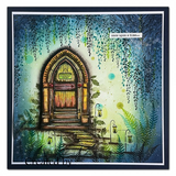 Lavinia Stamp, Clear Stamp, Dragon Tree Root Corner (LAV875)