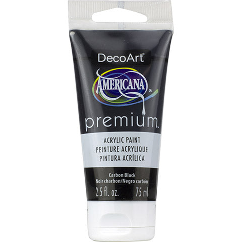 DecoArt Americana Premium Acrylic Paint, Carbon Black *(Pls see note)