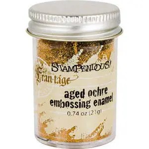 Stampendous, Frantage, Embossing Enamel .74oz, Aged Ochre