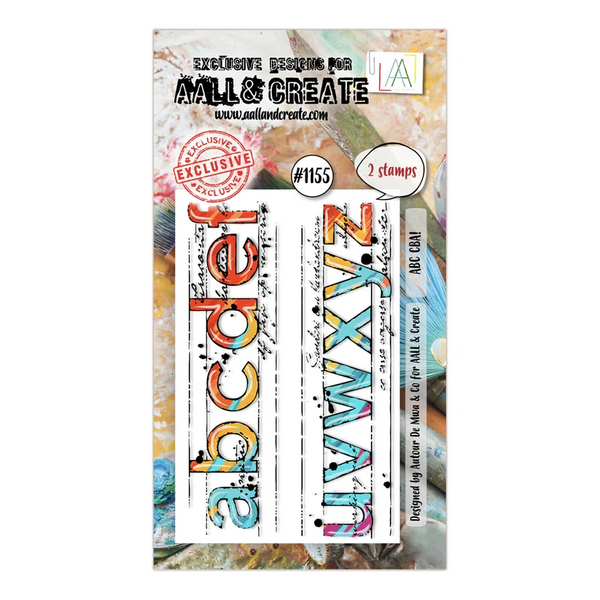 AALL & Create, #1155, ABC CBA!, A8 Clear Stamp, Designed by Autour De Mwa & Co.