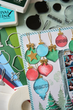 Sizzix, Clear Stamps Set 19PK w/11PK Framelits, Baubles by 49 and Market (667019)