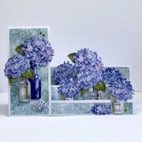 Katy Sue, Die Cut Decoupage, Blue Hydrangeas (Pack Of 3)