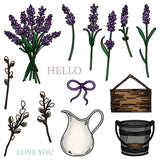 Honey Bee Stamps, 6x6 Clear Stamp, Country Lavender