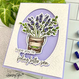 Honey Bee Stamps, 6x6 Clear Stamp, Country Lavender