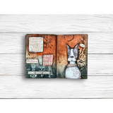 Stamperia, Stencil 4.72"X9.84", Furry Friends, Coffee Prints (KSTDL133)