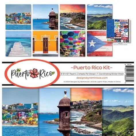 Reminisce Collection Kit 12"X12", Puerto Rico Kit (PUE-200)